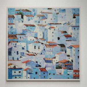 Pintura Pueblo Andaluz 102x102 cm