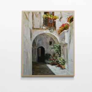 Pintura las calles de las Alpujarras 81x102 cm