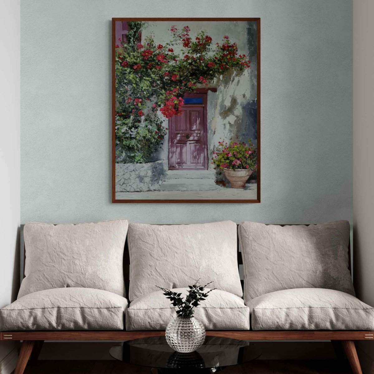 Pintura La Puerta Morada 81x102 cm - Imagen 6