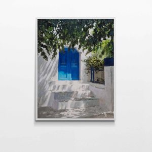 Puerta Azul 81x102 cm