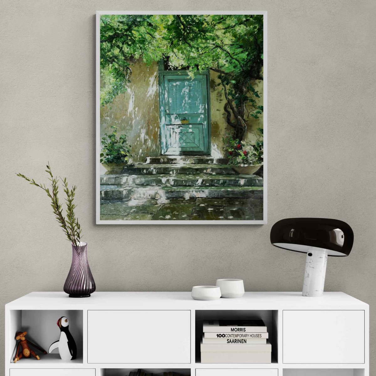 Pintura La Puerta Llena de Vida 81x102 cm - Imagen 6