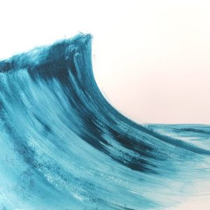 Blue water mountain