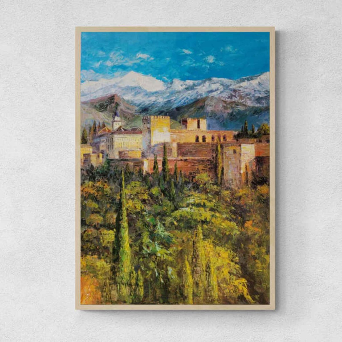 Pintura Alhambra Granada 70x100 cm - Imagen 7
