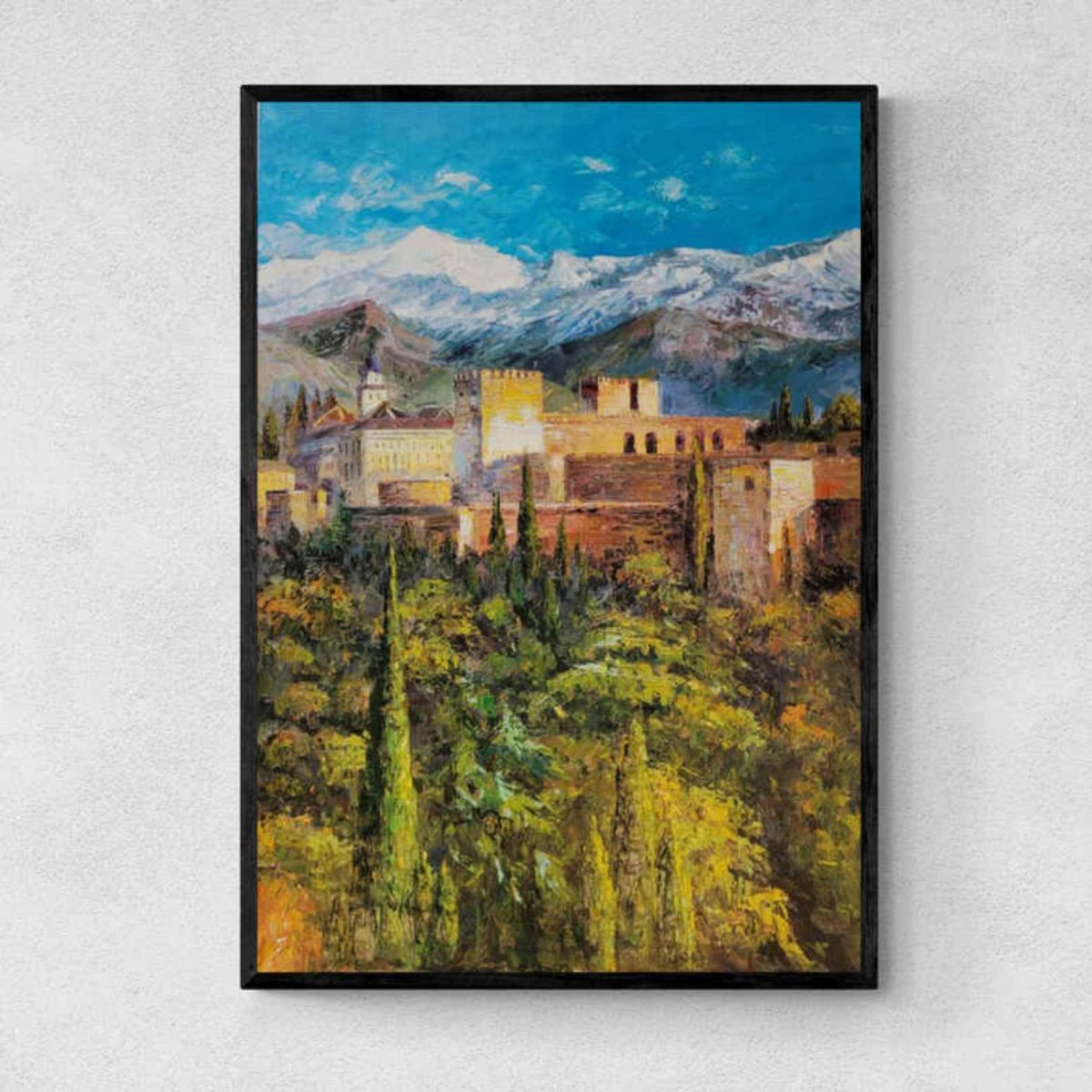 Pintura Alhambra Granada 70x100 cm - Imagen 8