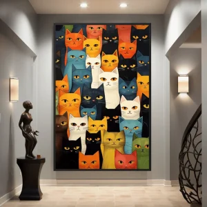 Cuadro de animales, Gatos