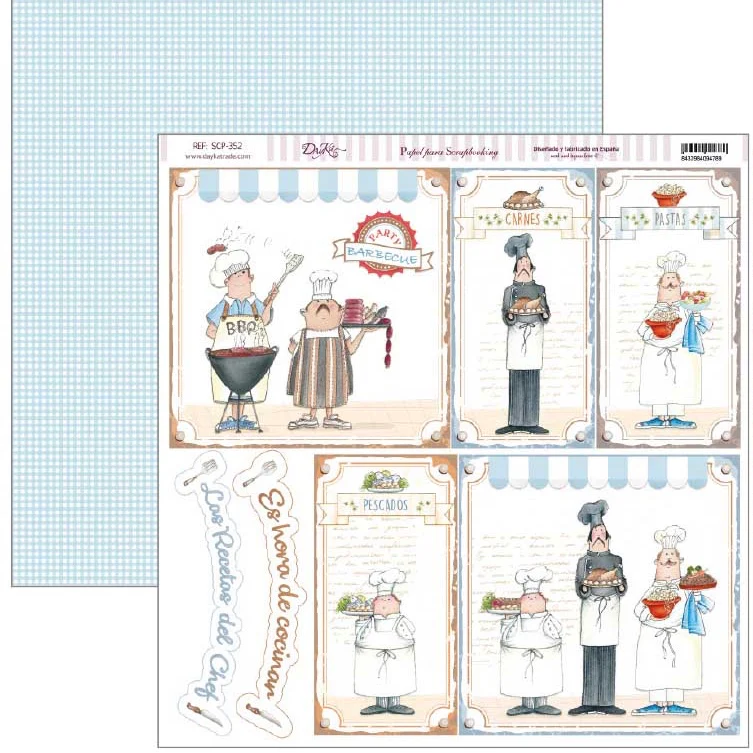 Papel Scrap 352 “La Cocina Me Fascina” - Imagen 2