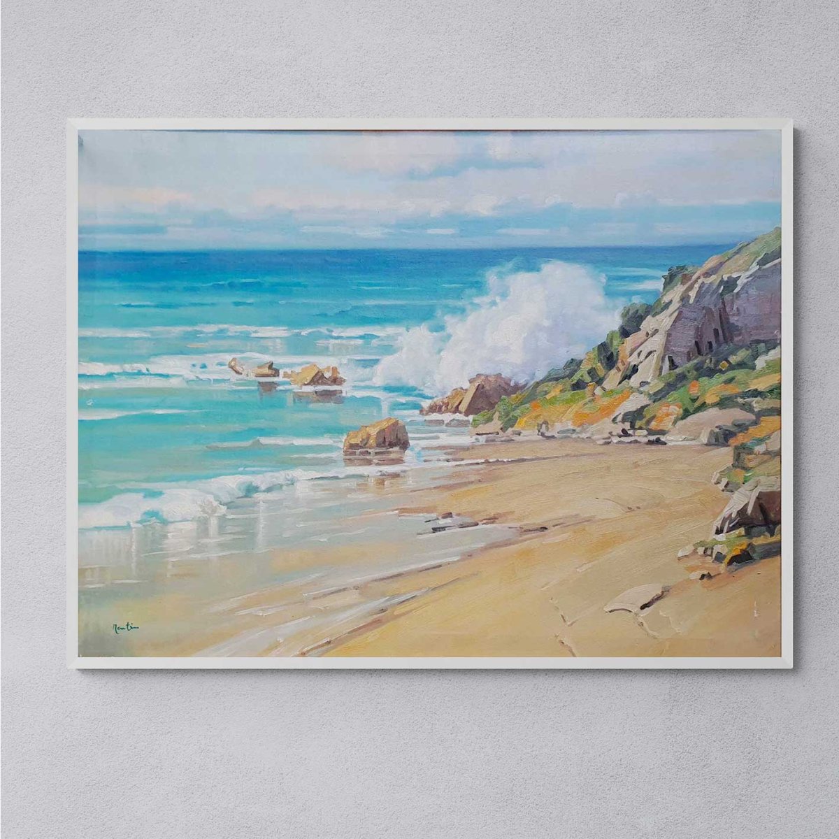 Pintura La Calita 83x114 cm - Imagen 5