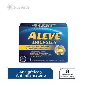 Aleve Extra Fuerte 200mg 8 Capsula Gel