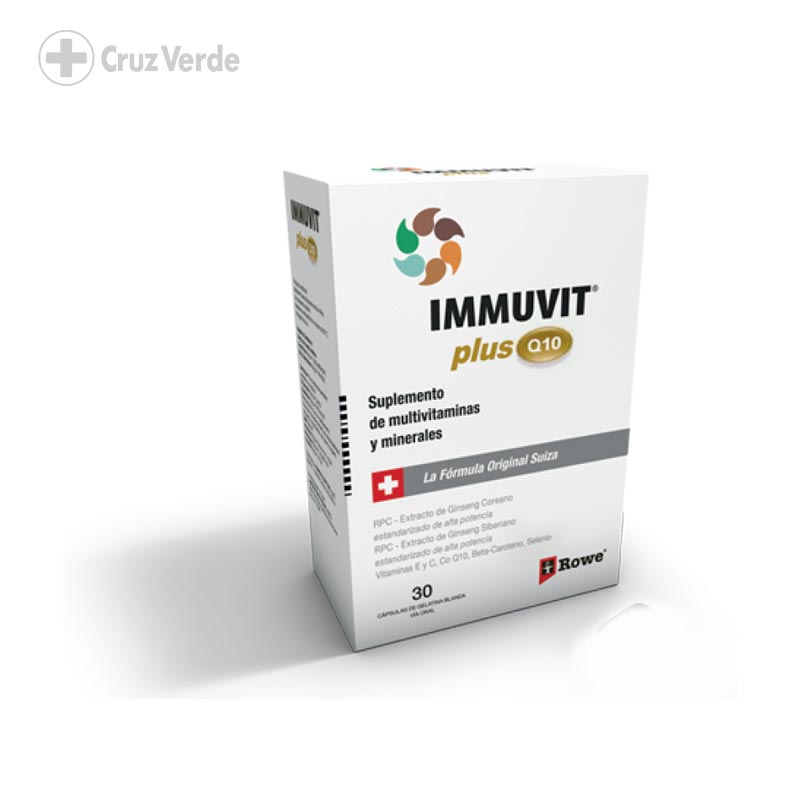 Immuvit Plus Q10 30 Capsula Gel