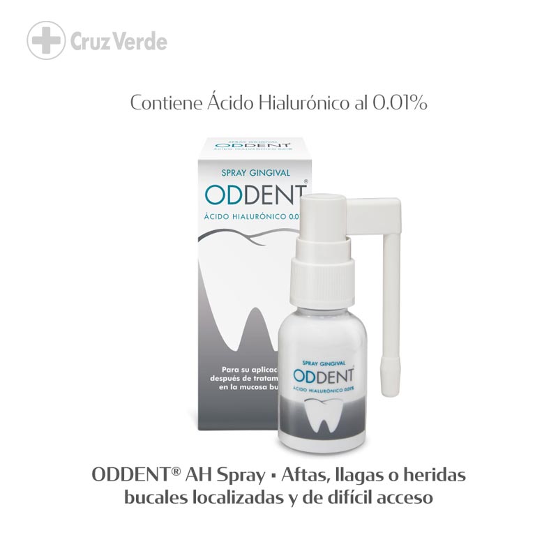 Oddent Gingival Acido Hialuronico 0.01% Aftas 20ml Solucion Bucal Spray - Imagen 2