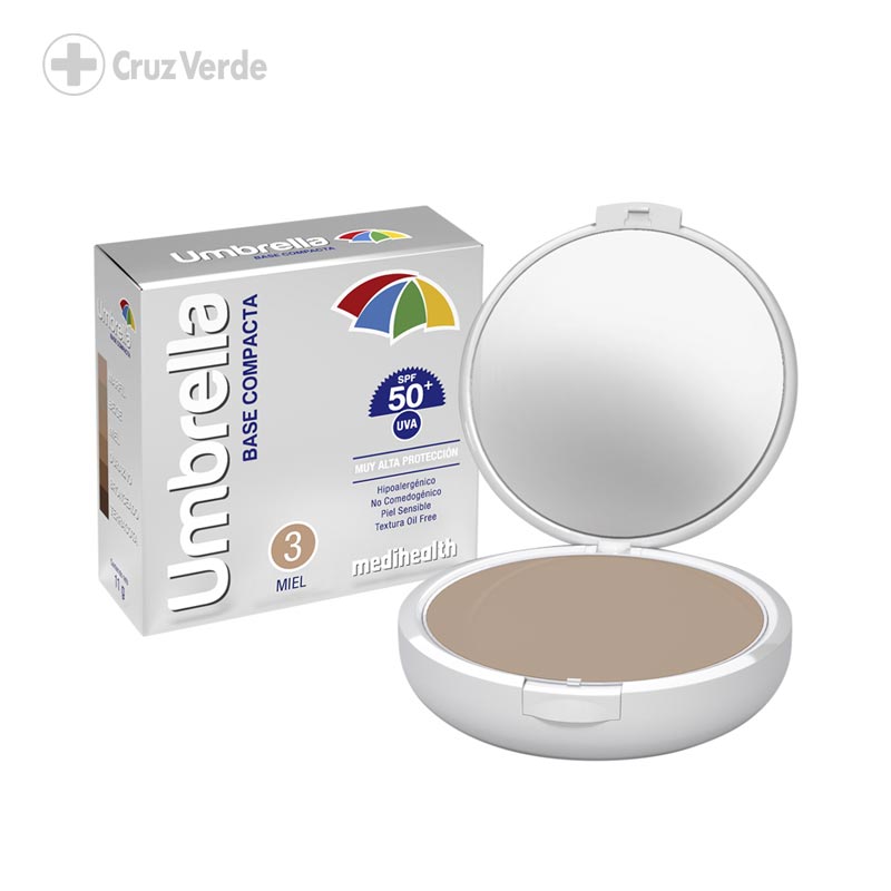 Umbrella Tono Miel Spf50+ 11g Base Compacta - Imagen 2