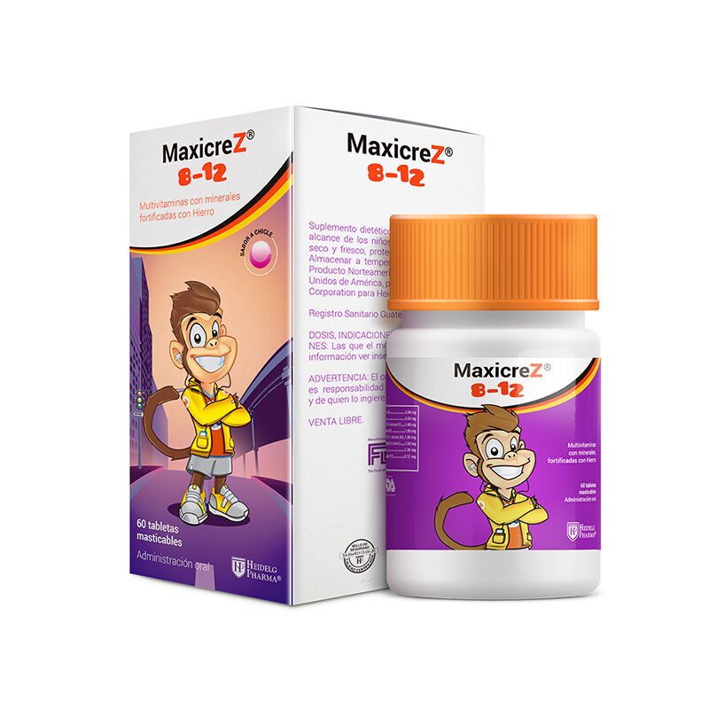 Maxicrez 8-12 Años 60 Tableta Masticable