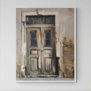 Pintura La Puerta La Casa Vieja 81x102 cm