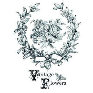 Transfer Home Decor "Vintage Flowers" Cadence